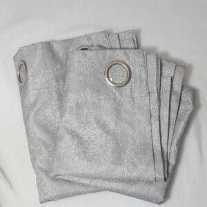 Mainstays Soft Silver Polyester Curtains-2 Panels